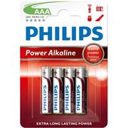 Baterie Philips Power Alkaline AAA 1,5V alkalická 4 kusy