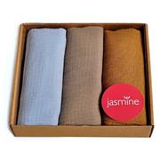 Jasmine mušelínové pleny box lux 3 ks