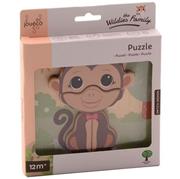 Jouéco The Wildies Family dřevěné mini puzzle Monkey 12m+