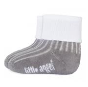 Little Angel ponožky froté Outlast tmavě šedá - bílá