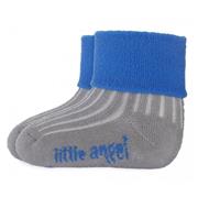 Little Angel ponožky froté Outlast tmavě šedá - modrá