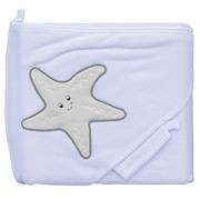 Froté ručník Scarlett hvězda s kapucí bílý