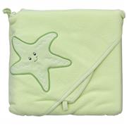 Froté ručník Scarlett hvězda s kapucí zelený