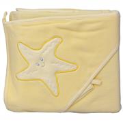 Froté ručník Scarlett hvězda s kapucí žlutý