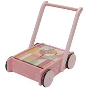 Tiamo Little Dutch vozík s kostkami Pink New